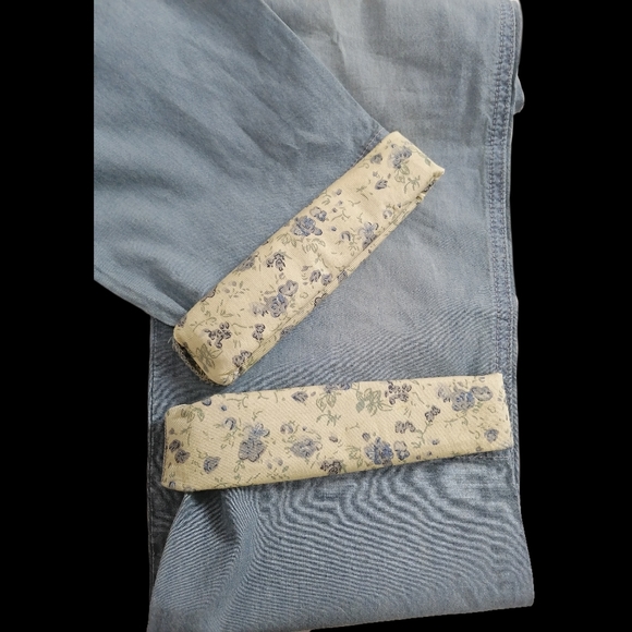 sz:L, SAMUEL & KEVIN light blue mid-rise cuffed jeans - Picture 6 of 6